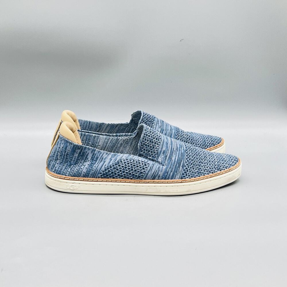 UGG Shoes Womens 10 Blue Knit Slip On Casual Sneakers Walking Summer Comfort